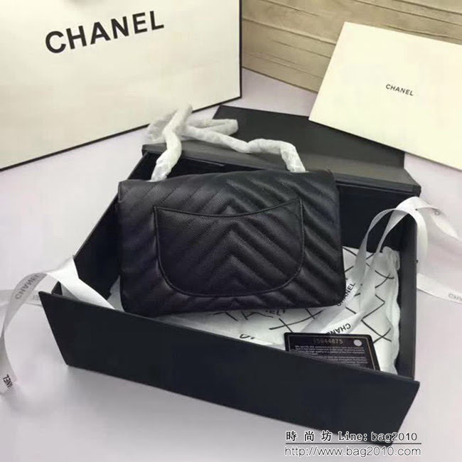 香奈兒CHANEL 升級版V線1116進口球紋皮單肩斜挎鏈條包 DSC1822